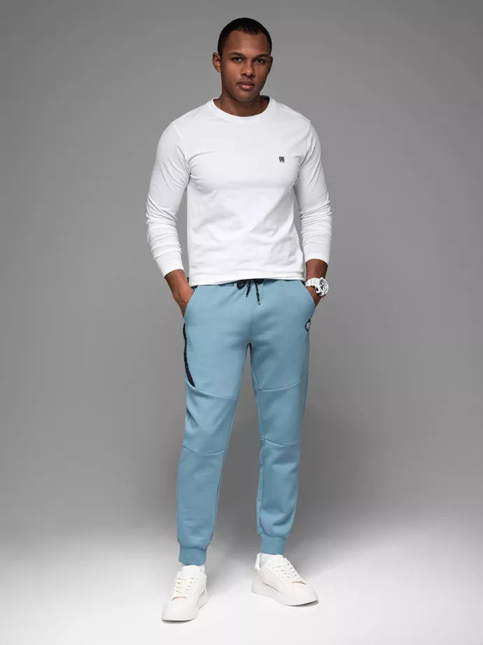 Men's light blue trousers Kerni