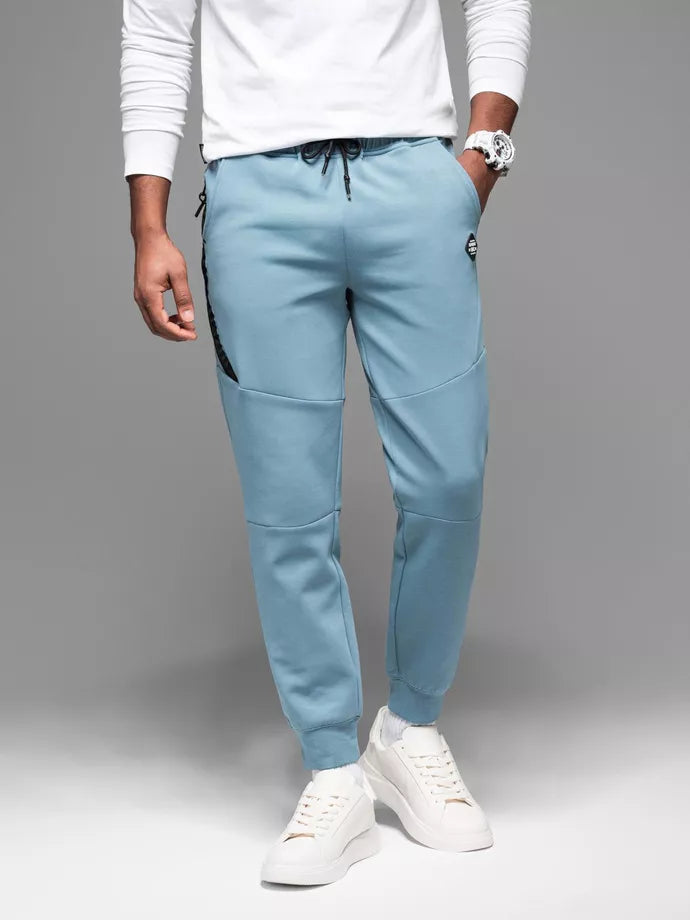 Men's light blue trousers Kerni