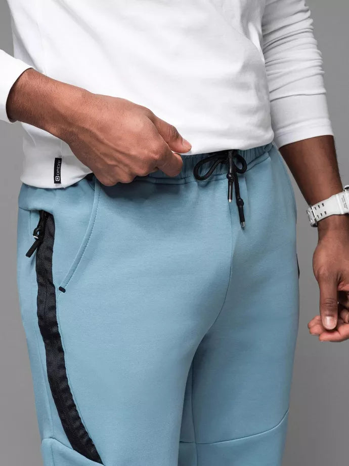 Men's light blue trousers Kerni