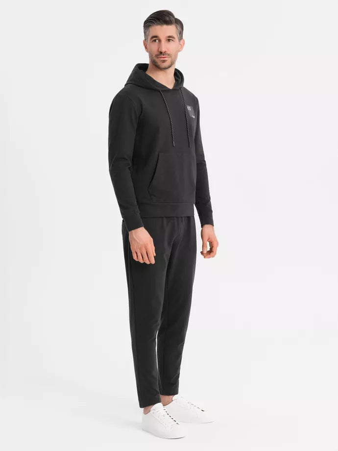 Men's black casual set Denat