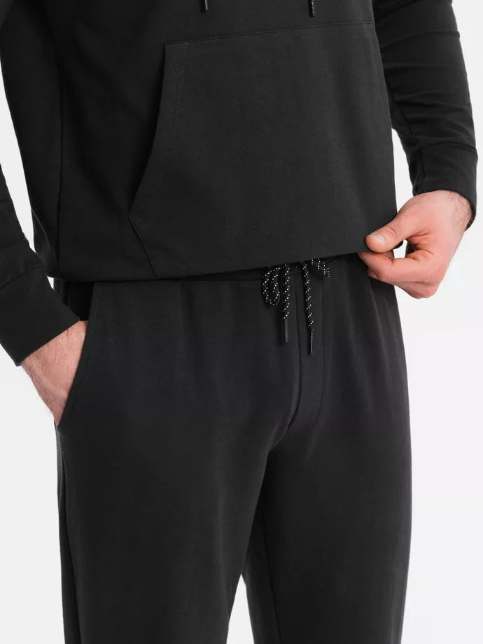 Men's black casual set Denat