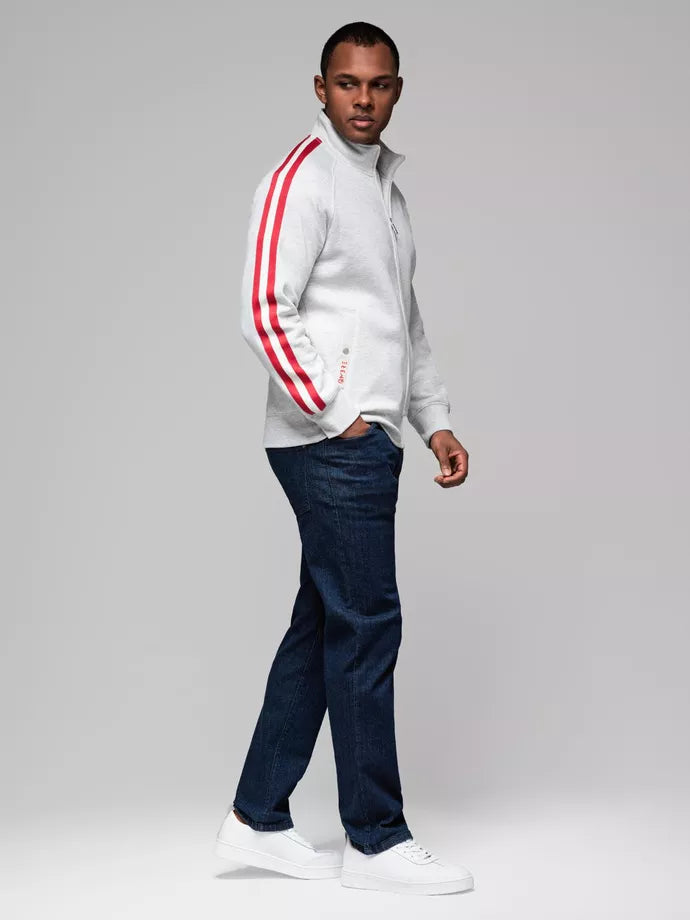 Men's gray turtleneck sweater Olin