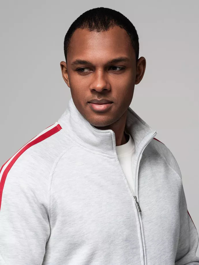 Men's gray turtleneck sweater Olin