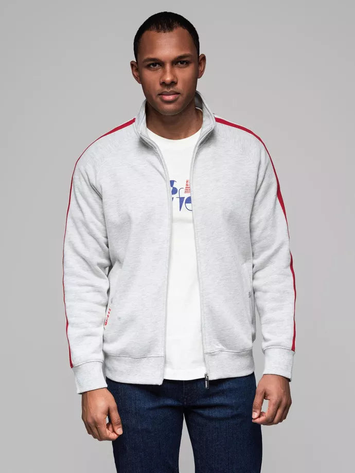 Men's gray turtleneck sweater Olin