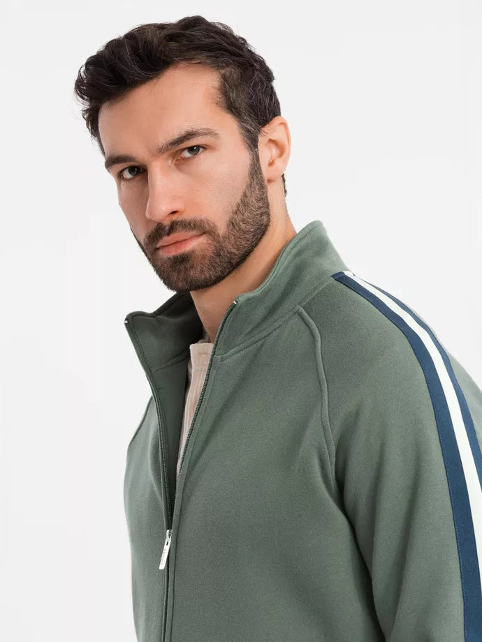 Men's khaki turtleneck sweater Olin