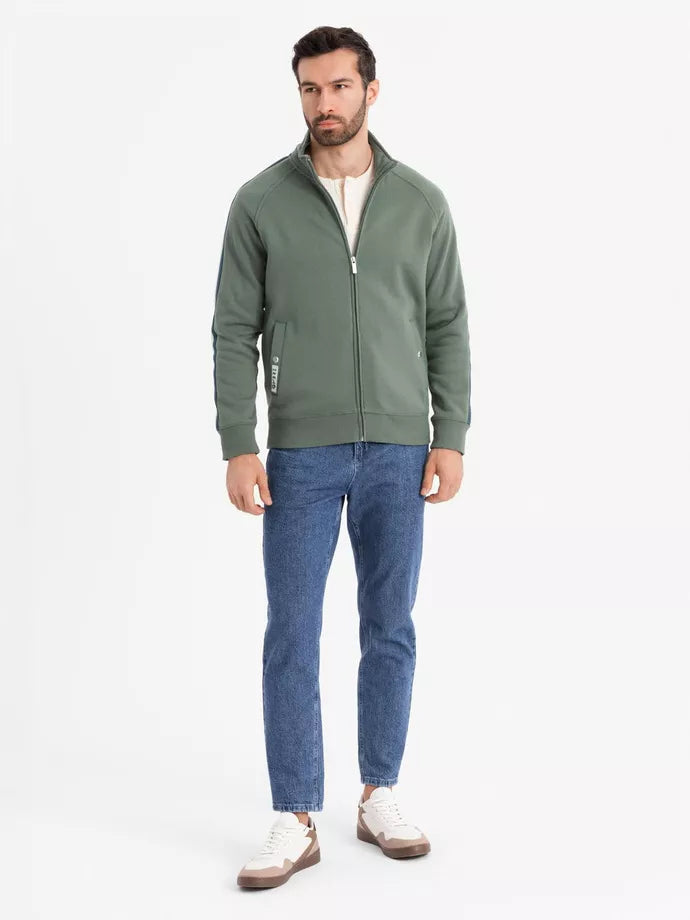 Men's khaki turtleneck sweater Olin