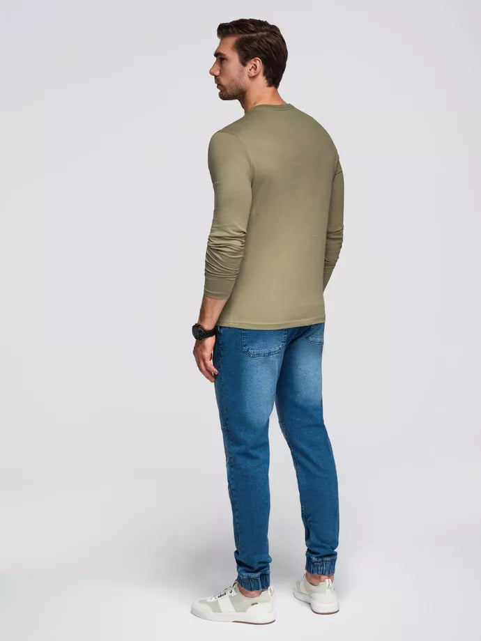 Men's khaki long sleeve shirt Nyc
