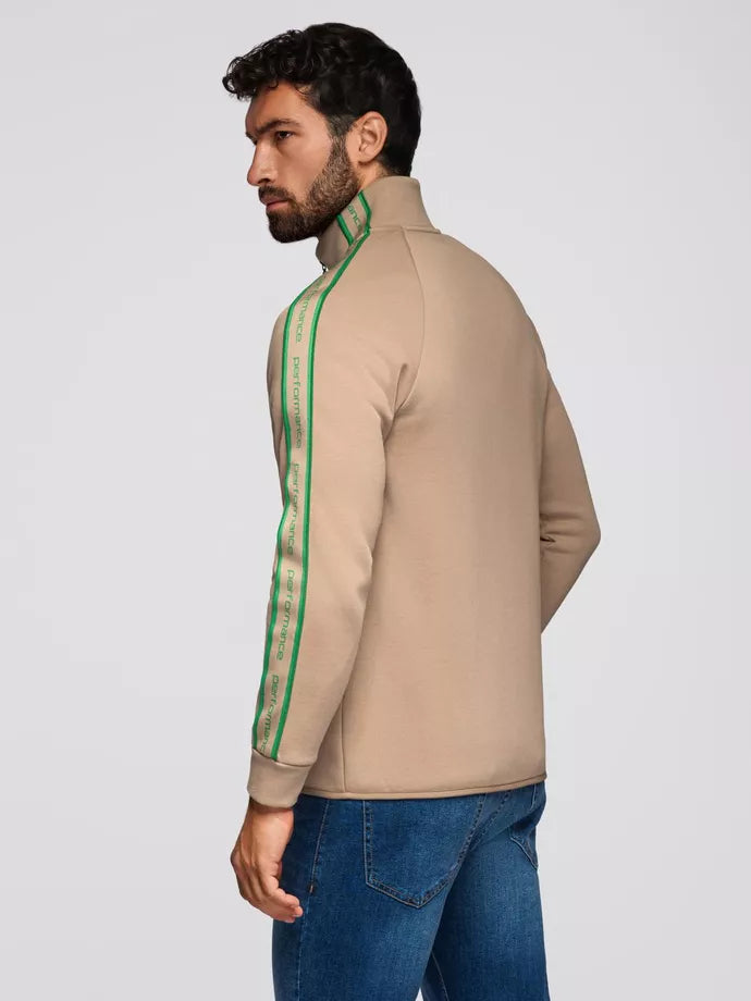 Men's light brown Performance sweater