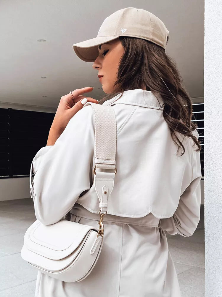 Light gray women's thin coat Binc