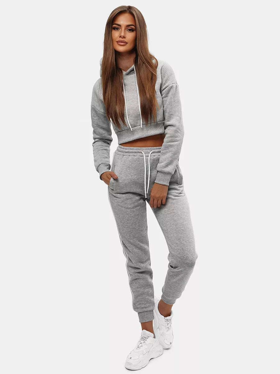 Light gray women's suit set Semin