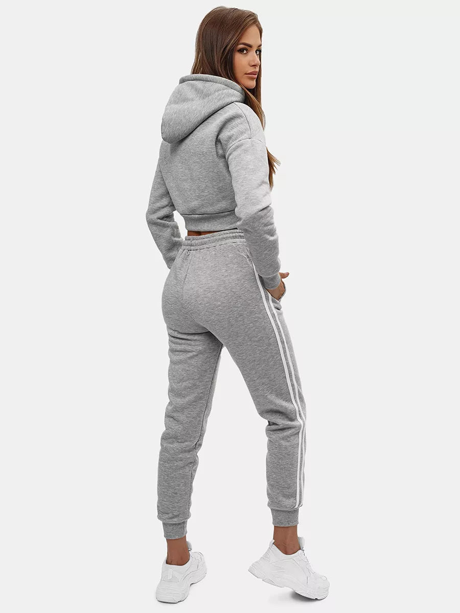 Light gray women's suit set Semin