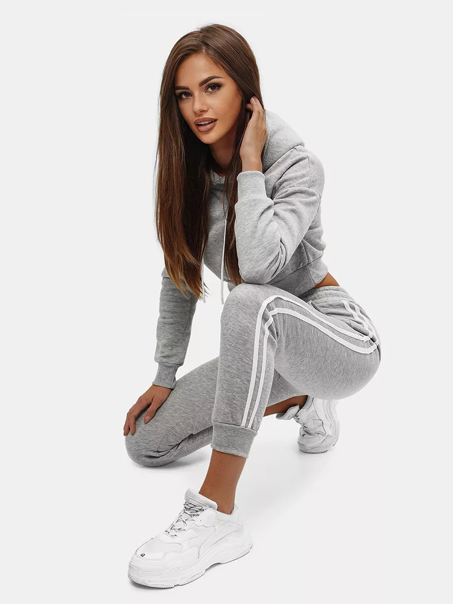 Light gray women's suit set Semin