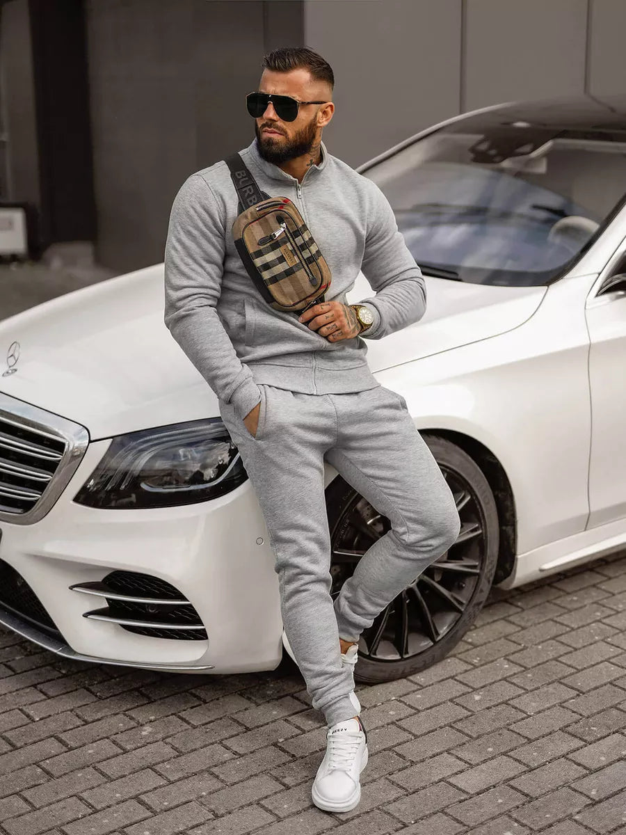 Light gray men's tracksuit Armin