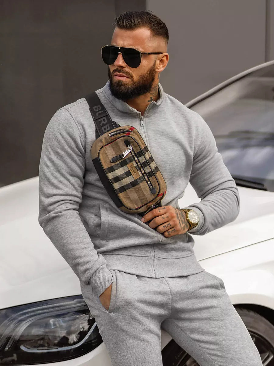 Light gray men's tracksuit Armin
