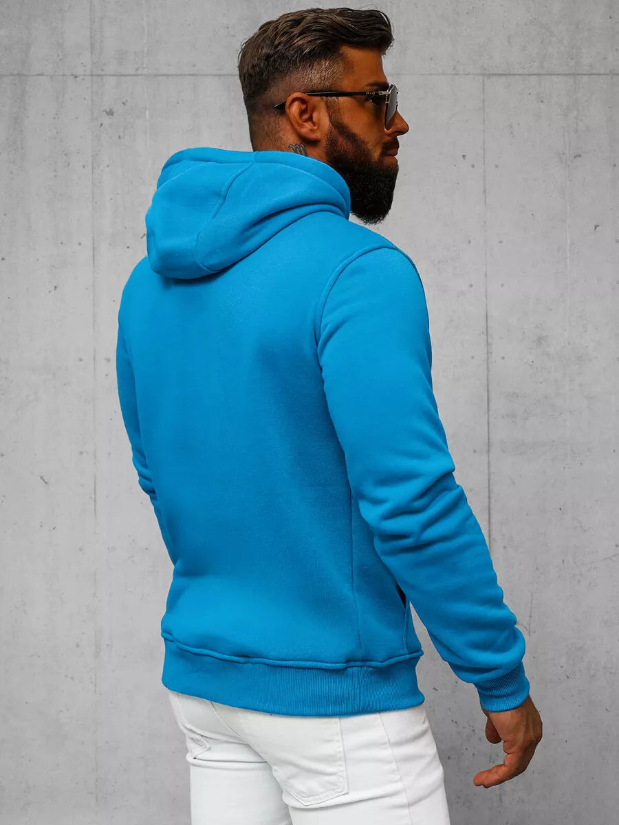 Light blue men's hoodie Buvoli