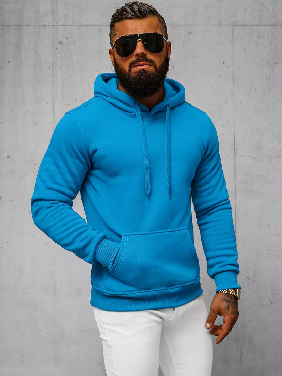 Light blue men's hoodie Buvoli