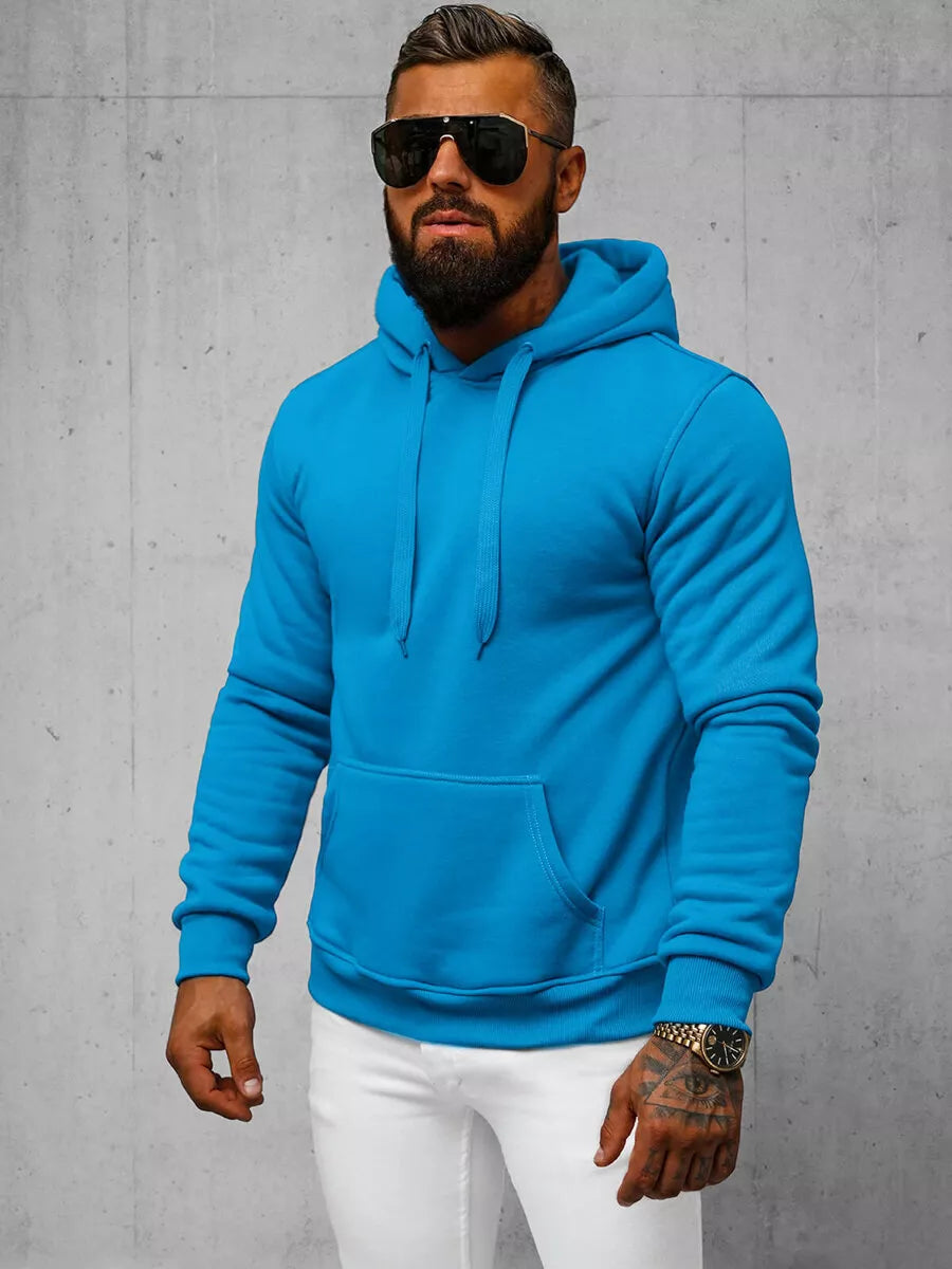 Light blue men's hoodie Buvoli