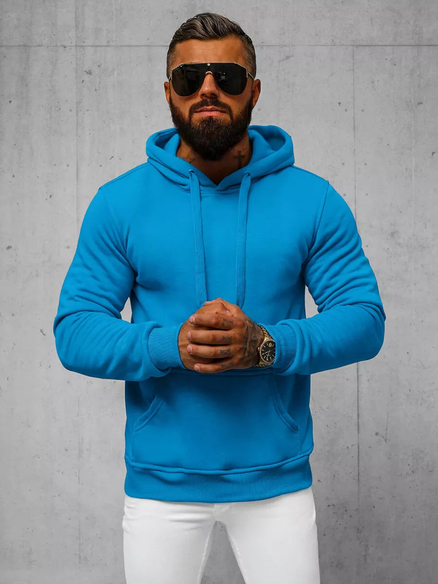 Light blue men's hoodie Buvoli
