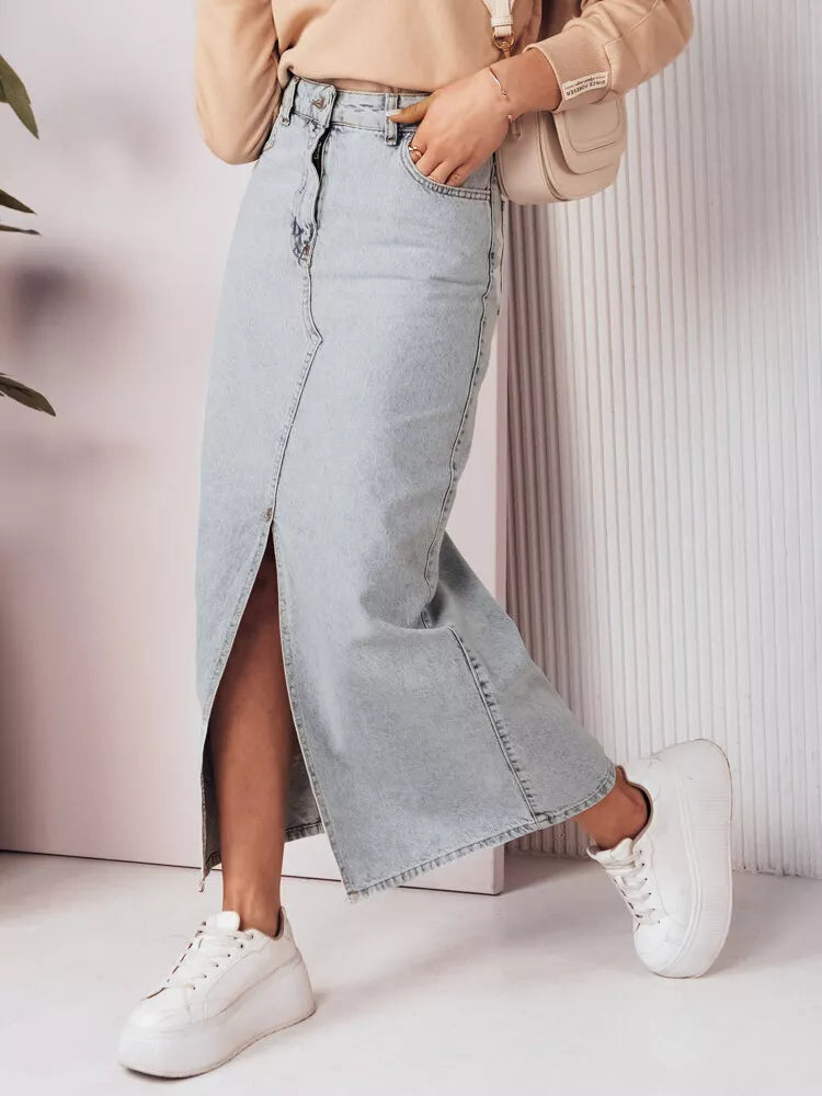 Long denim blue skirt Virton
