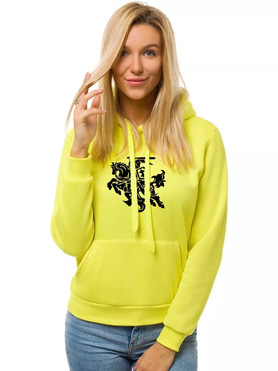 Yellow women's hoodie Vytis