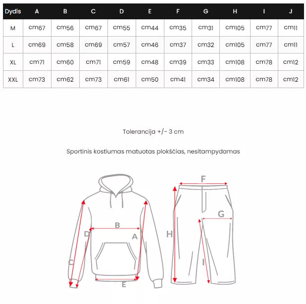 Black men's tracksuit Gialer