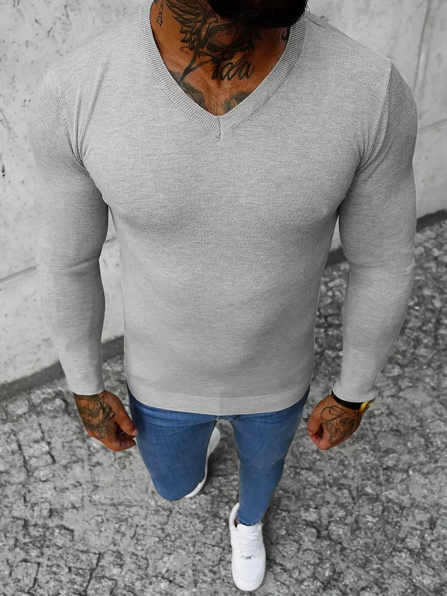 Men's gray sweater Gozil