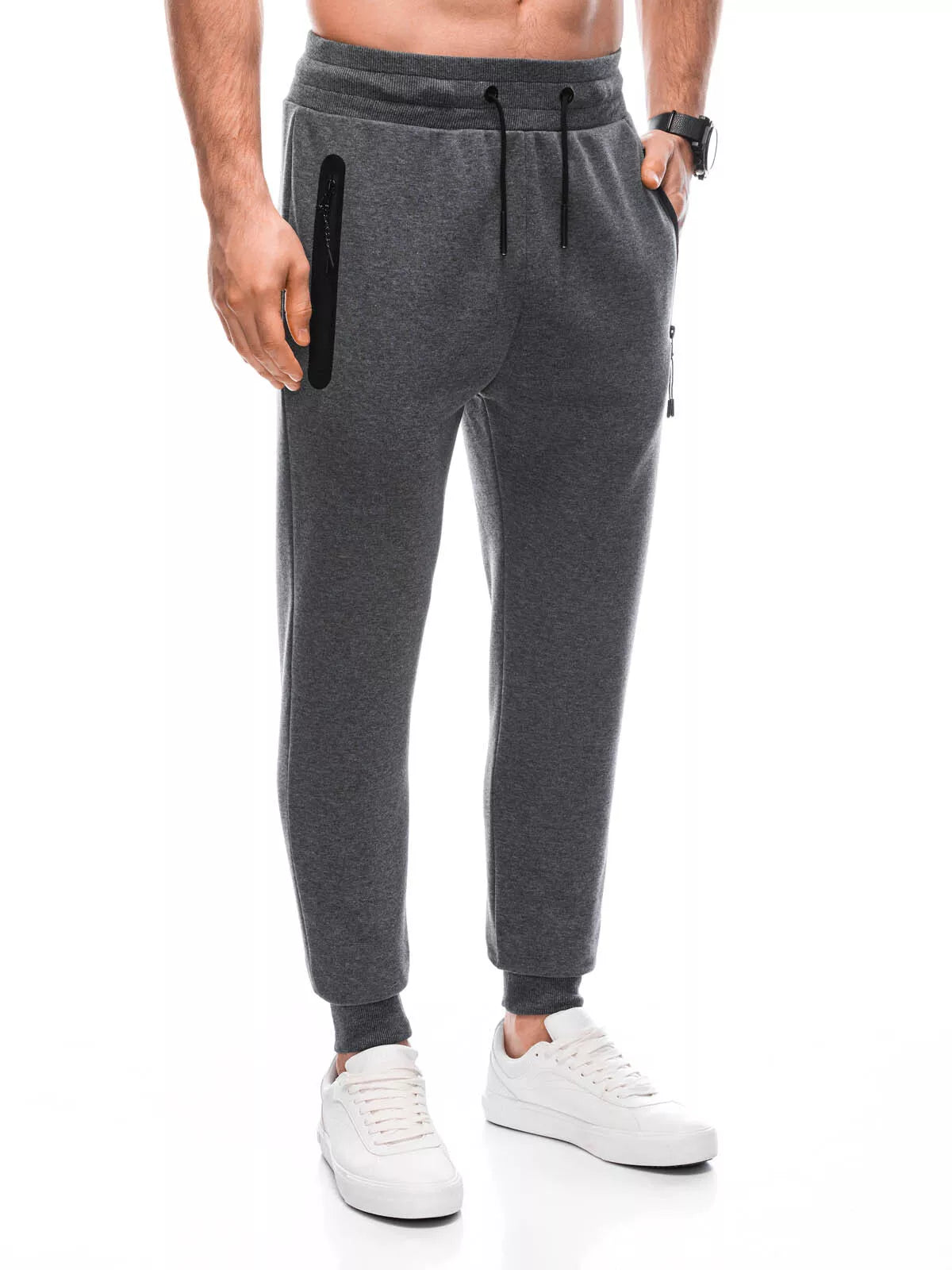 Casual pants dark gray Gin