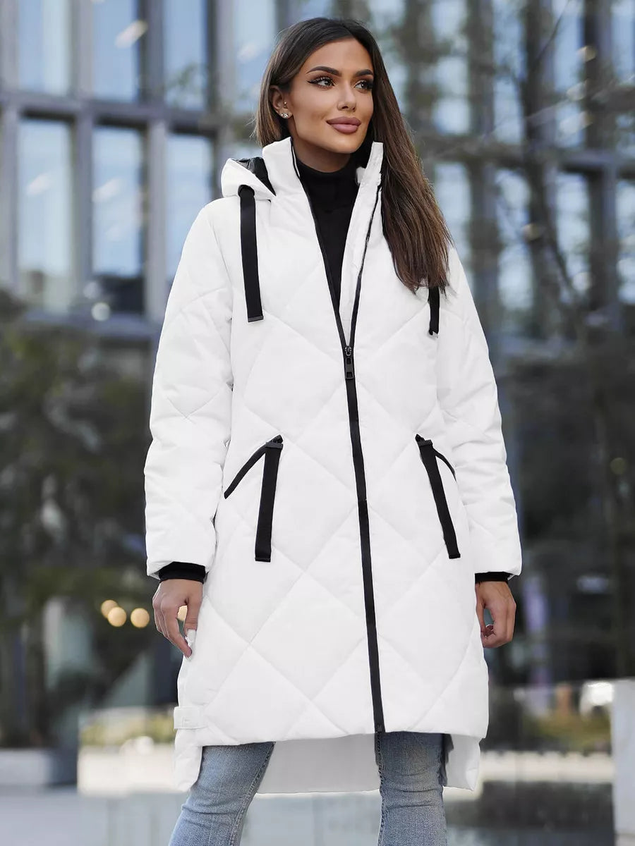 Long white winter jacket Steper