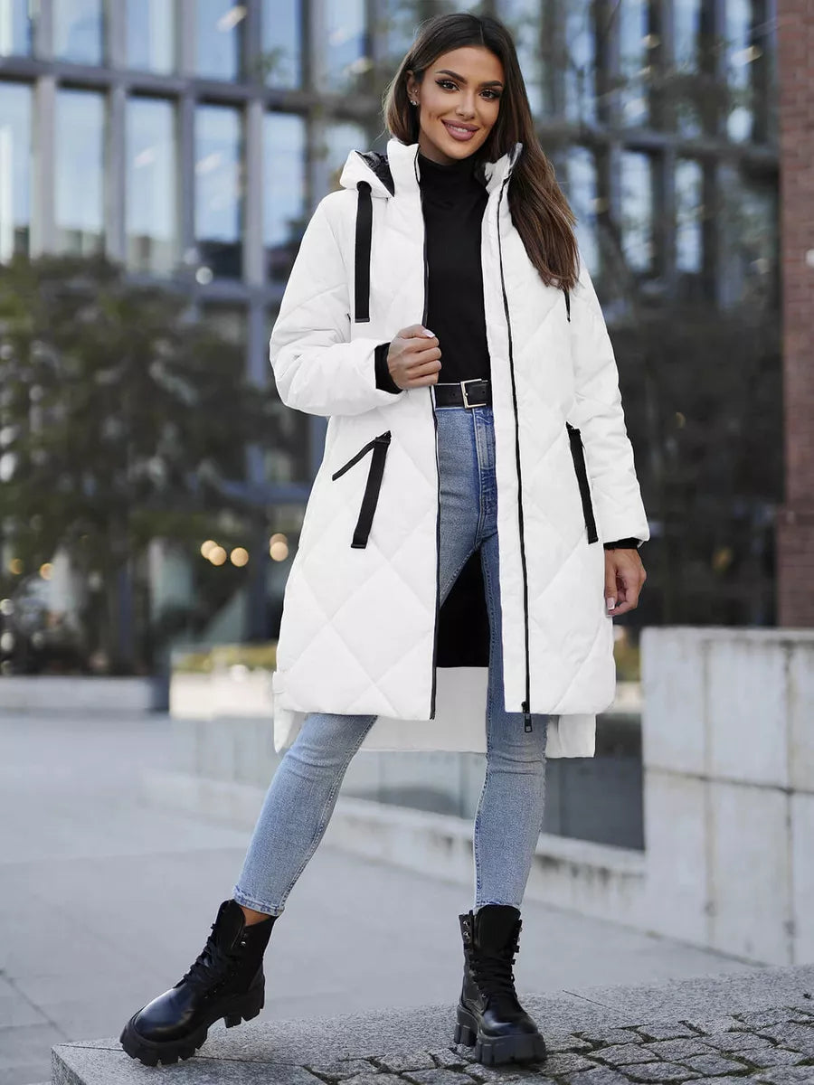Long white winter jacket Steper