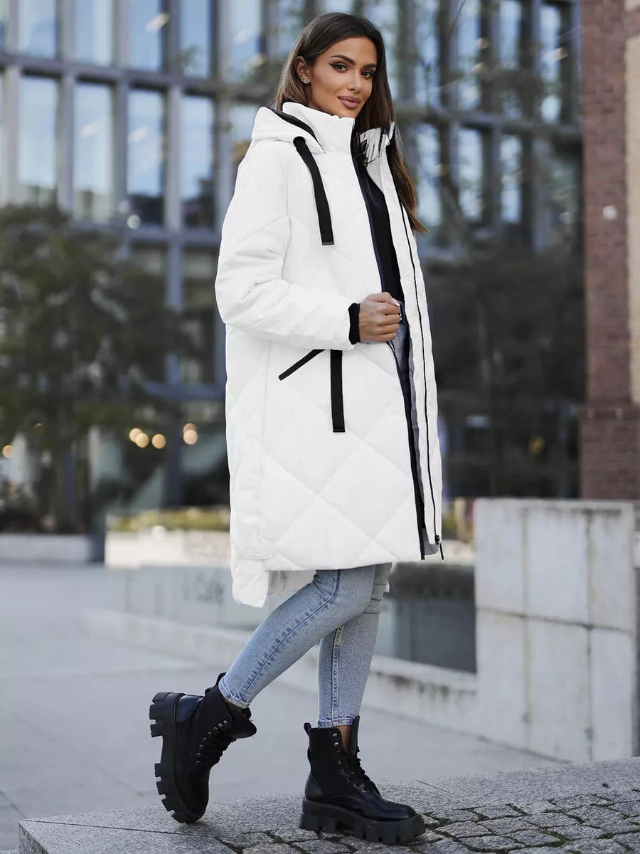 Long white winter jacket Steper