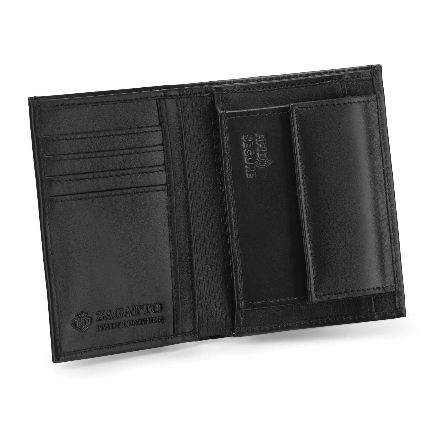 Men's wallet made of genuine leather Devin (black) 