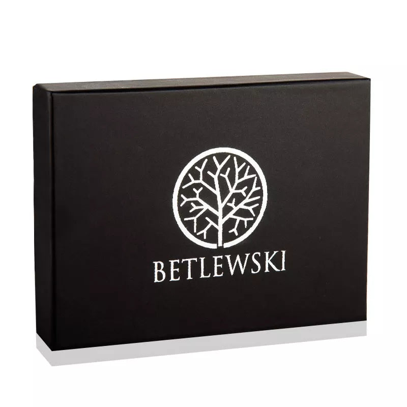 BETLEWSKI® leather credit card case (black) 