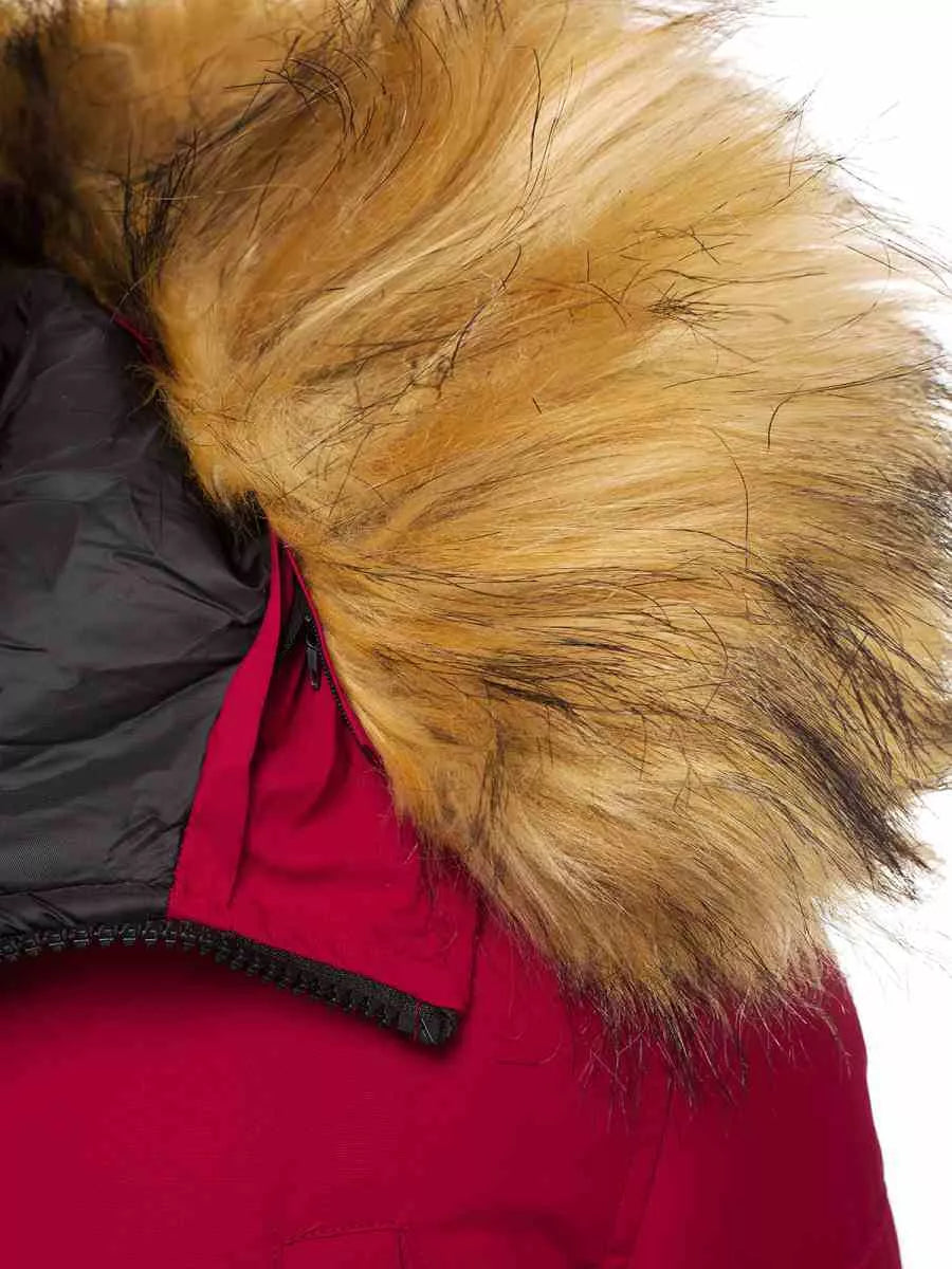 Bomber style winter burgundy men's jacket Lemor