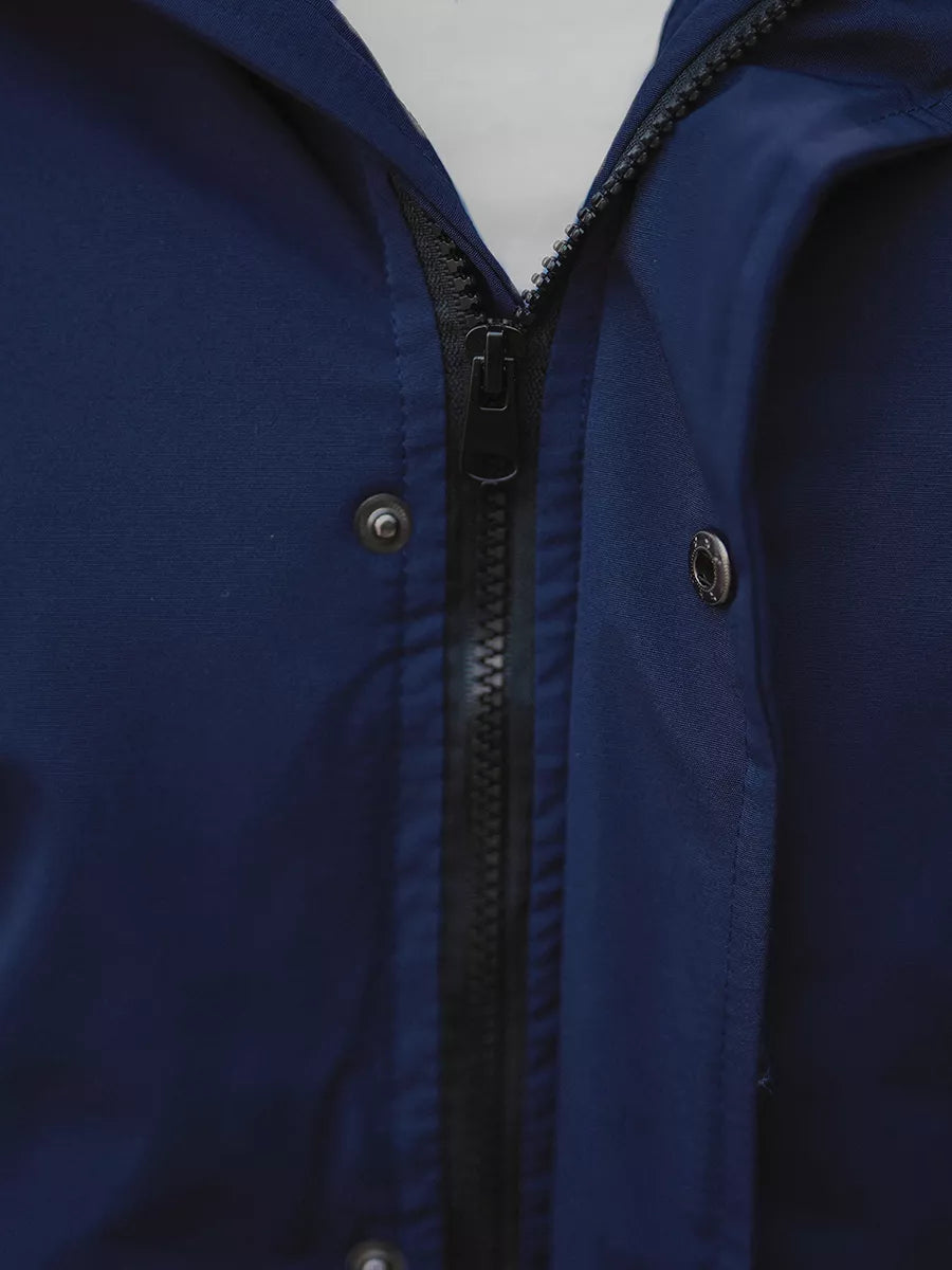 Bomber style winter dark blue men's jacket Lemor