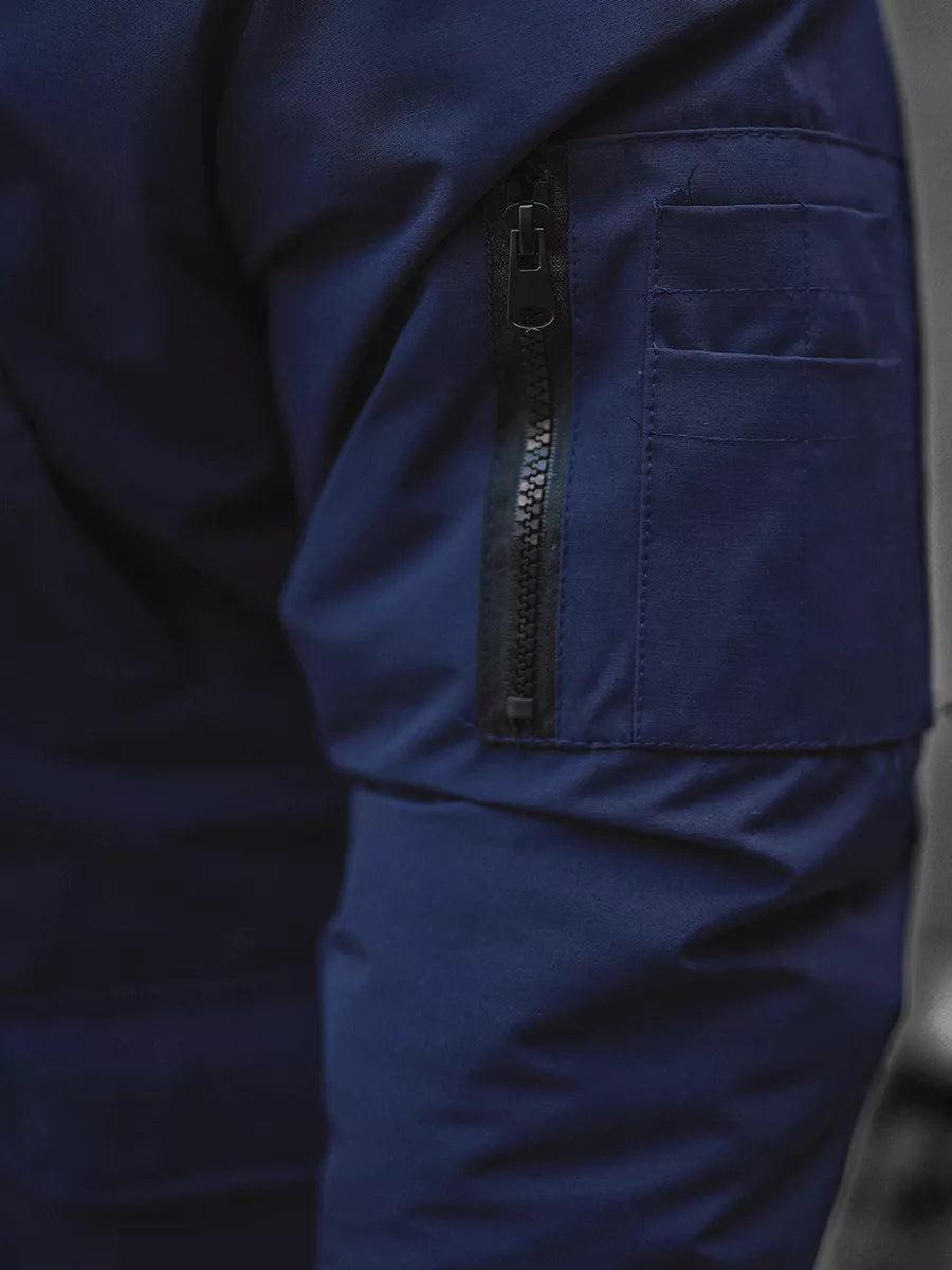 Bomber style winter dark blue men's jacket Lemor