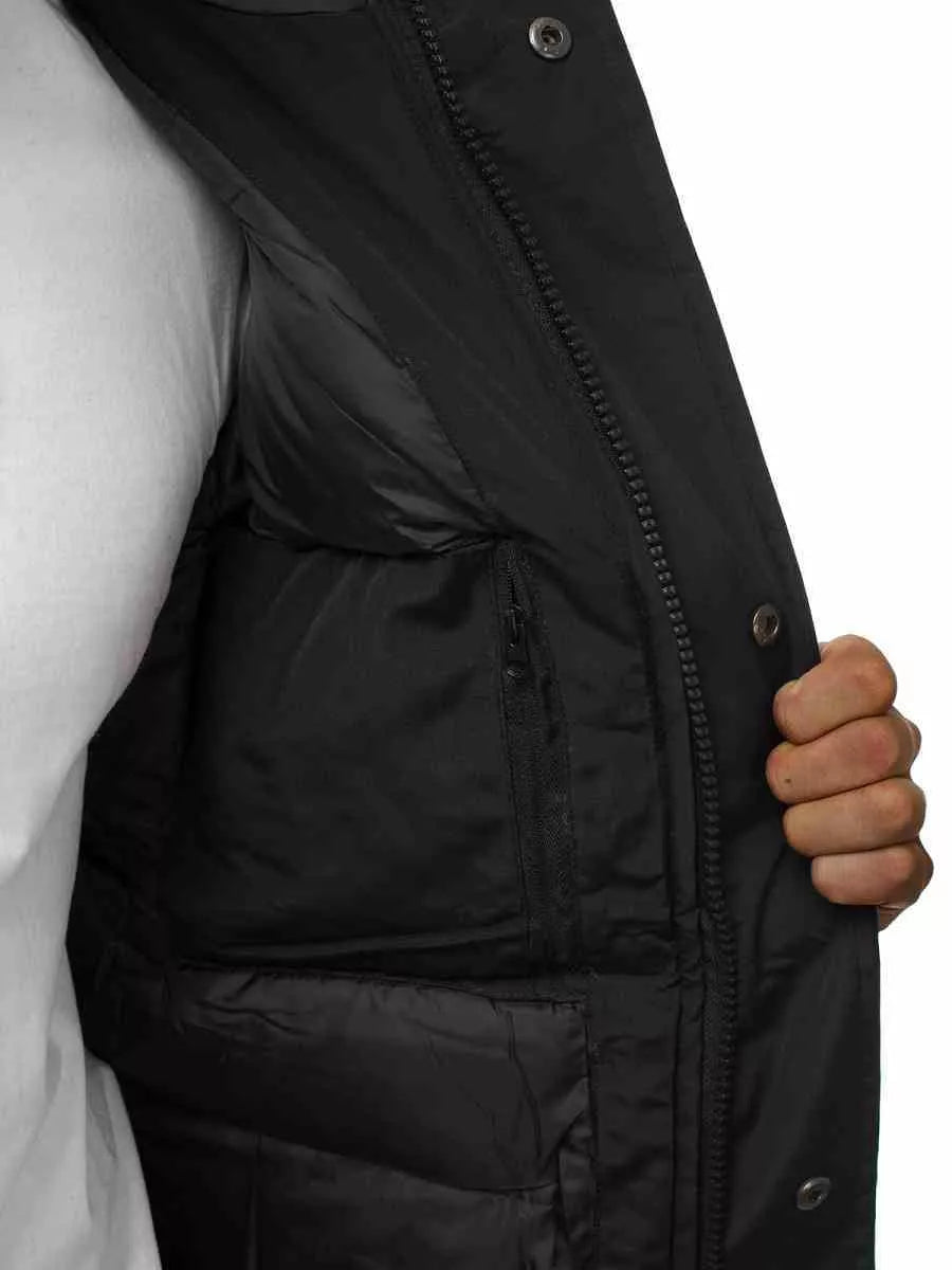 Bomber style winter black men's jacket Lemor