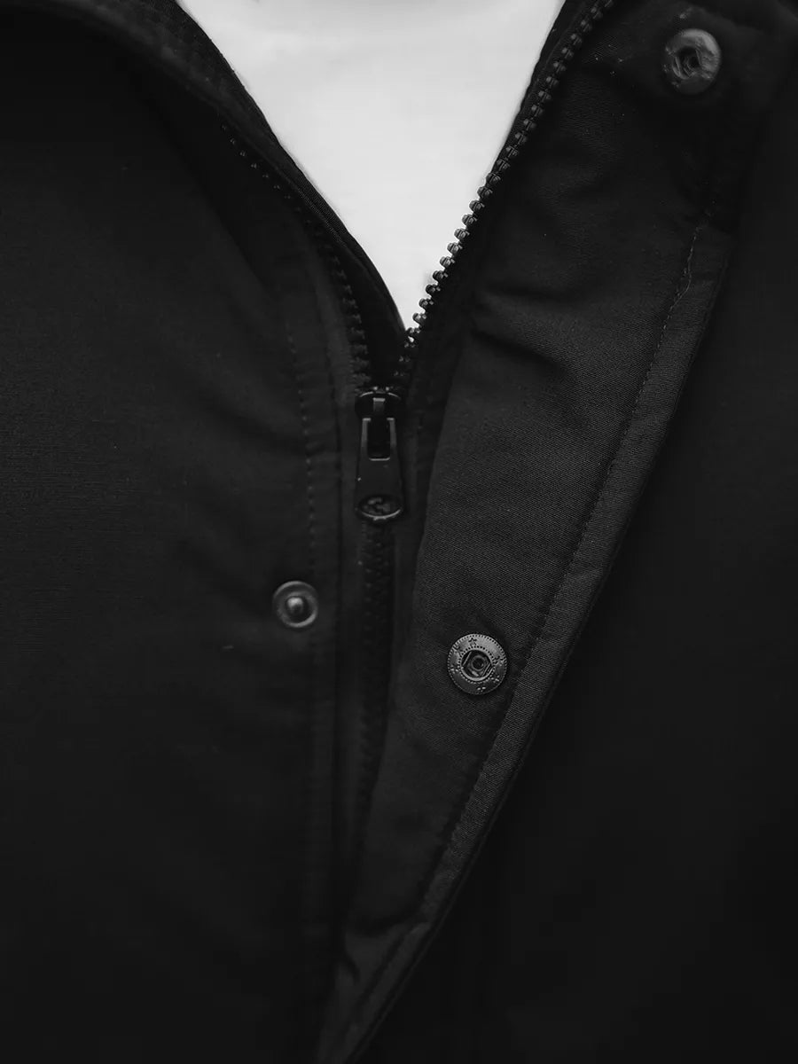 Bomber style winter black men's jacket Lemor