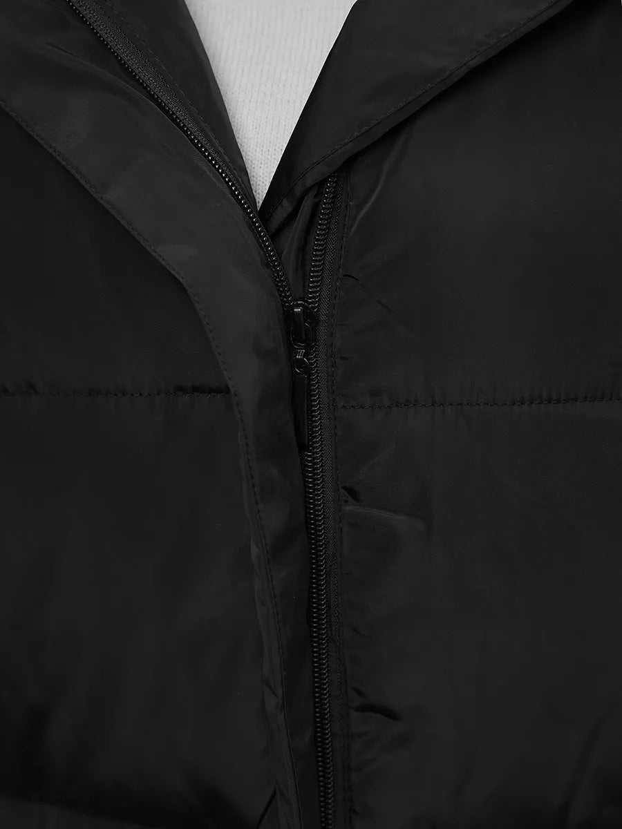 Long black women's vest Potom