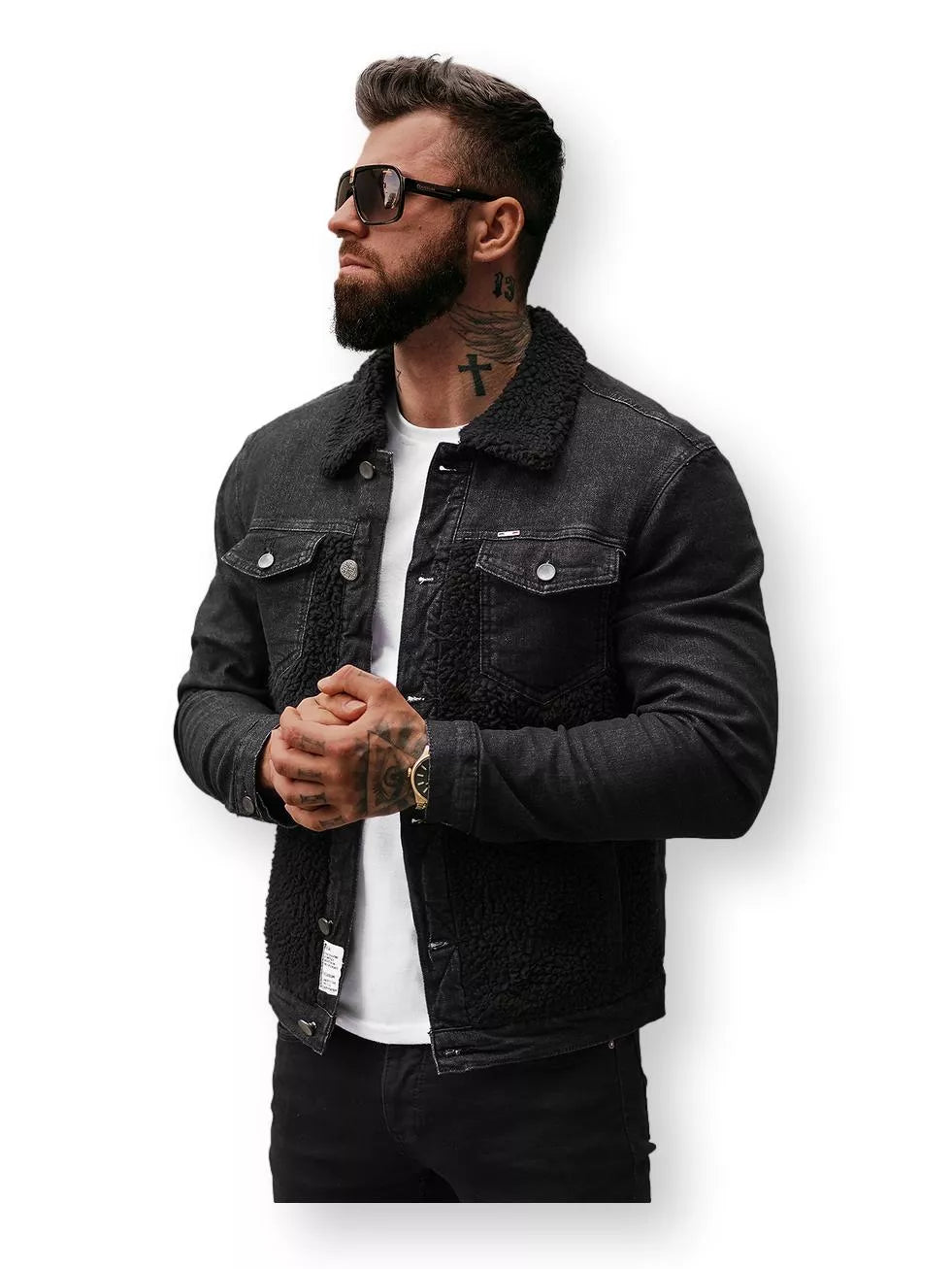 Black denim jacket Biok