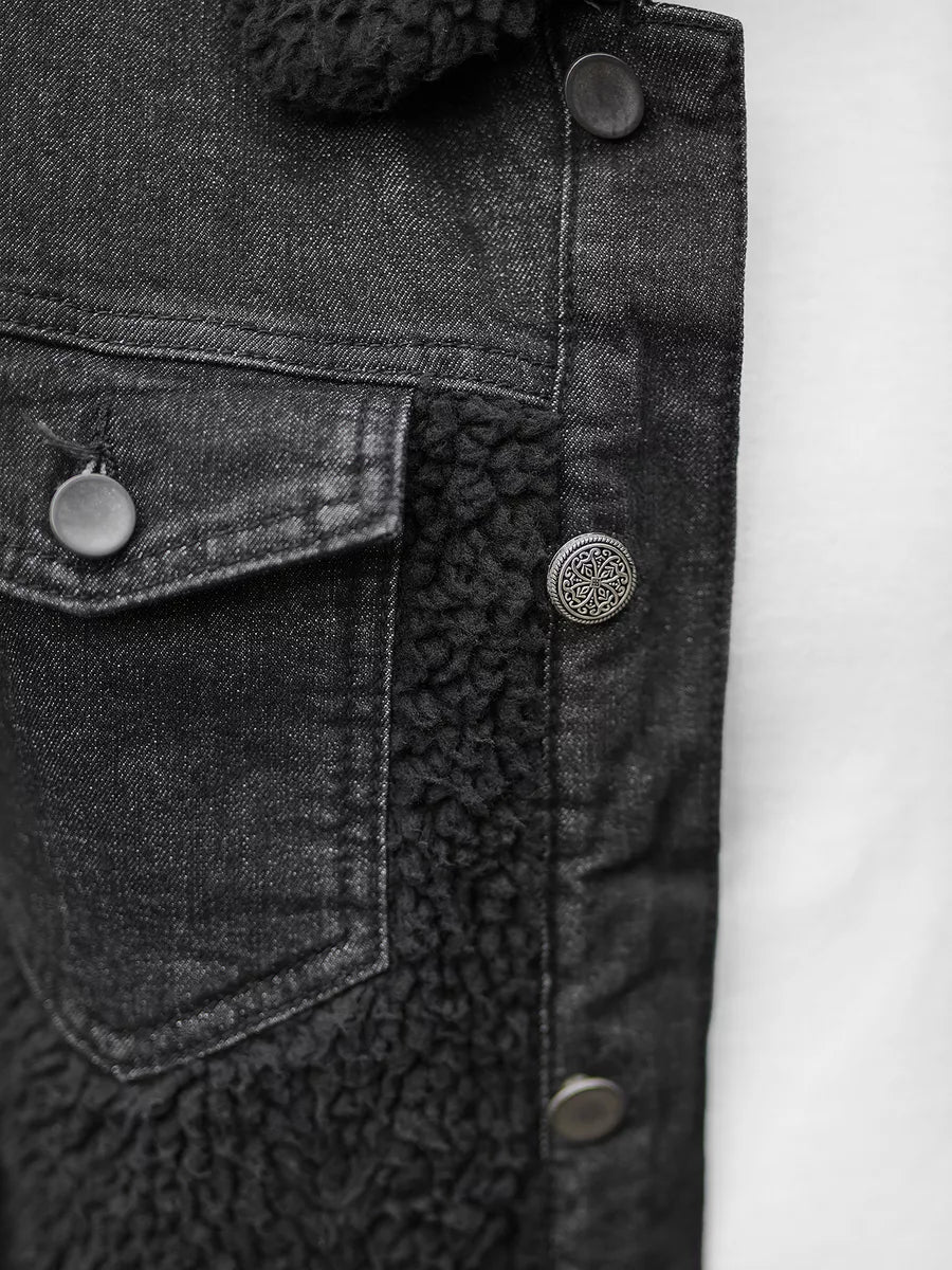Black denim jacket Biok