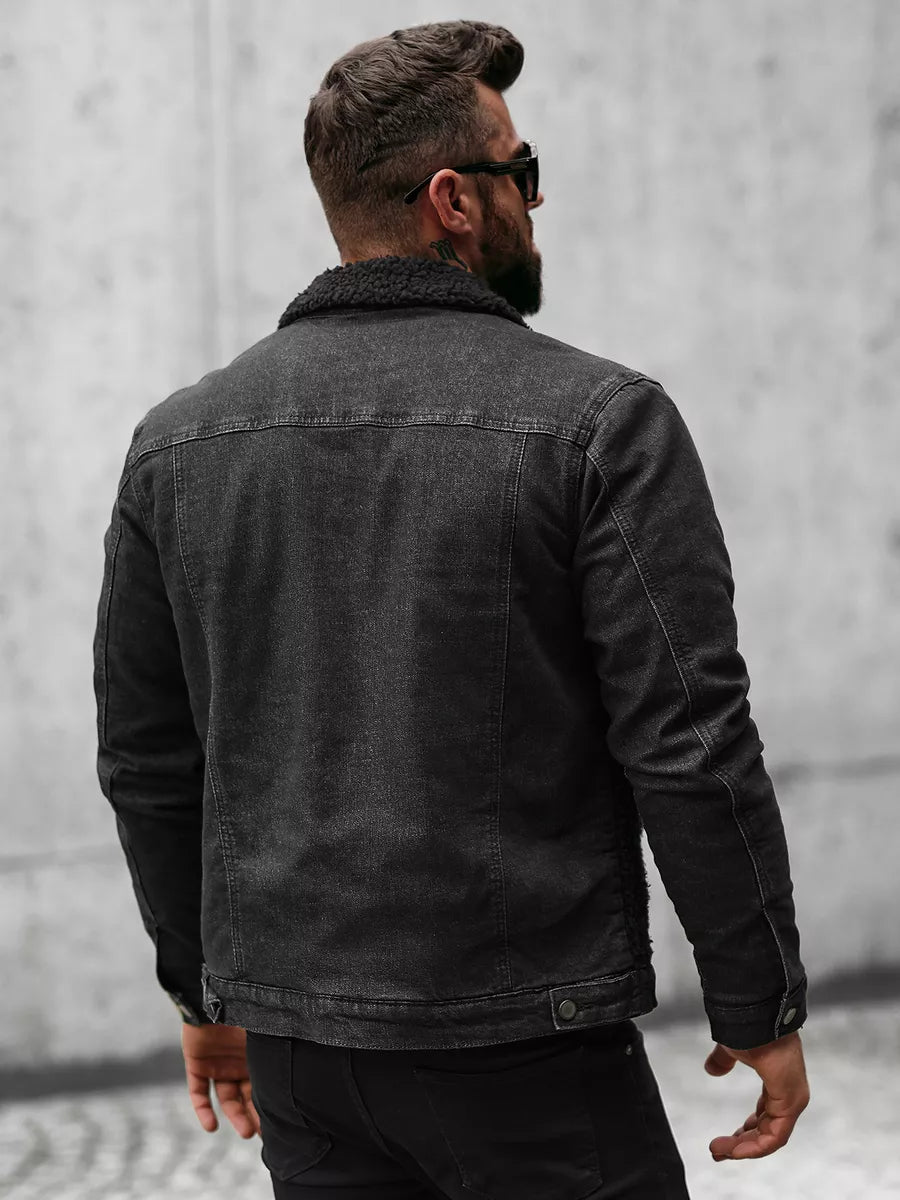 Black denim jacket Biok