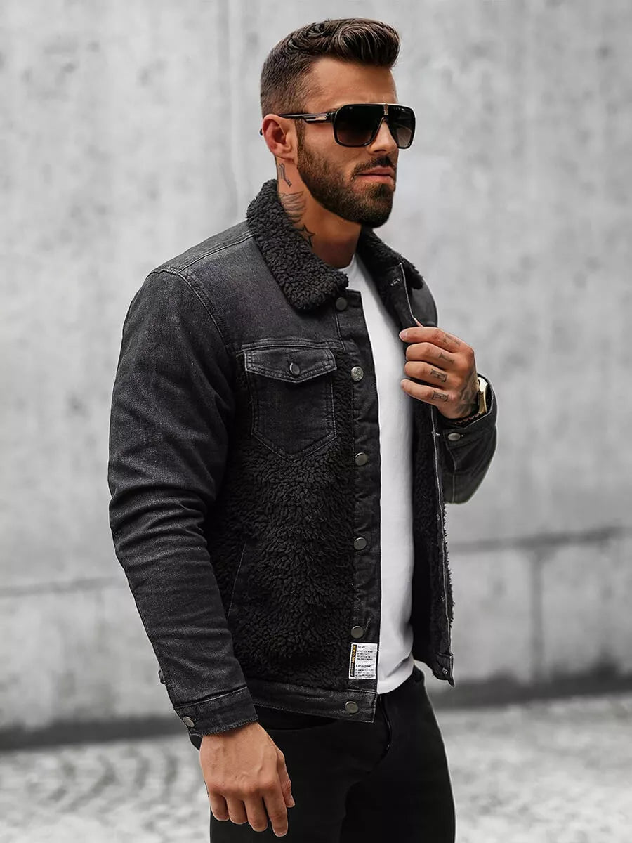 Black denim jacket Biok