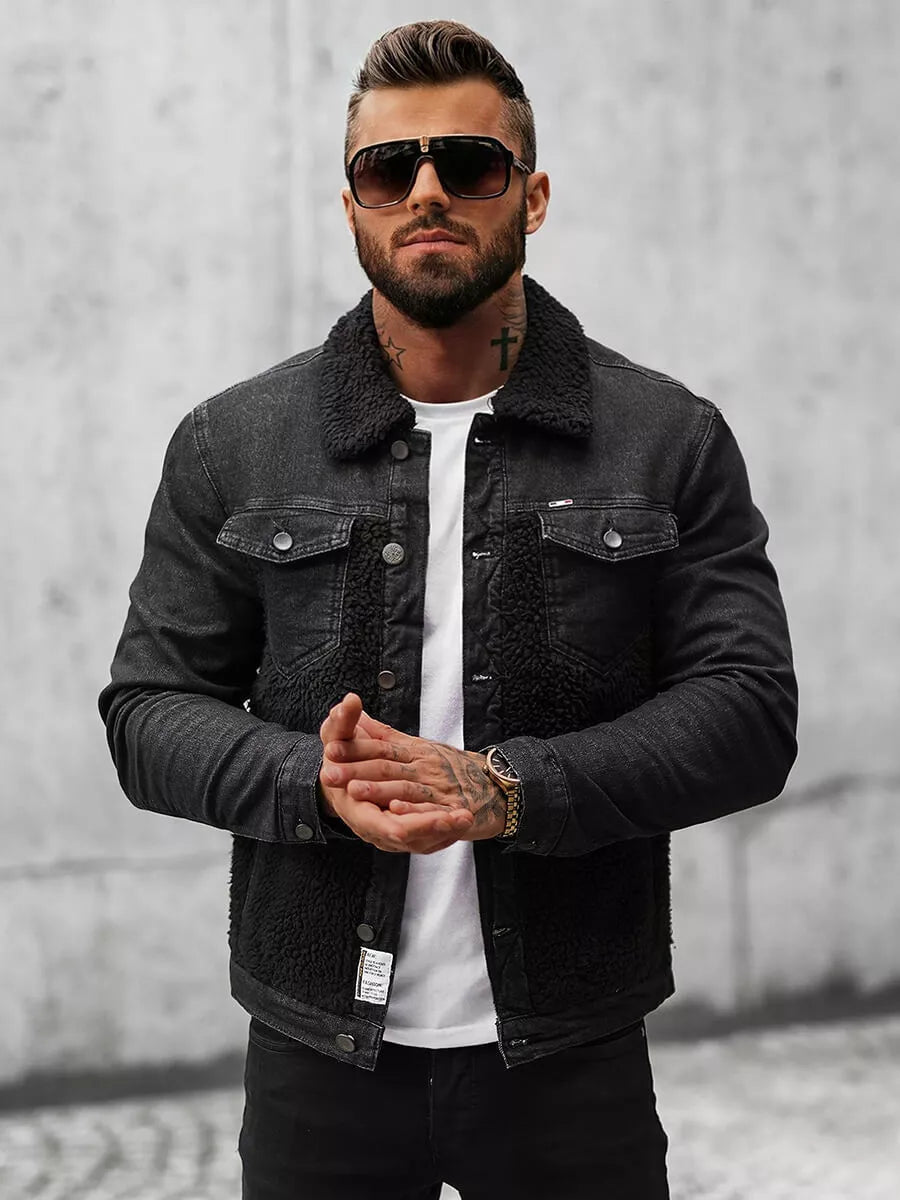 Black denim jacket Biok