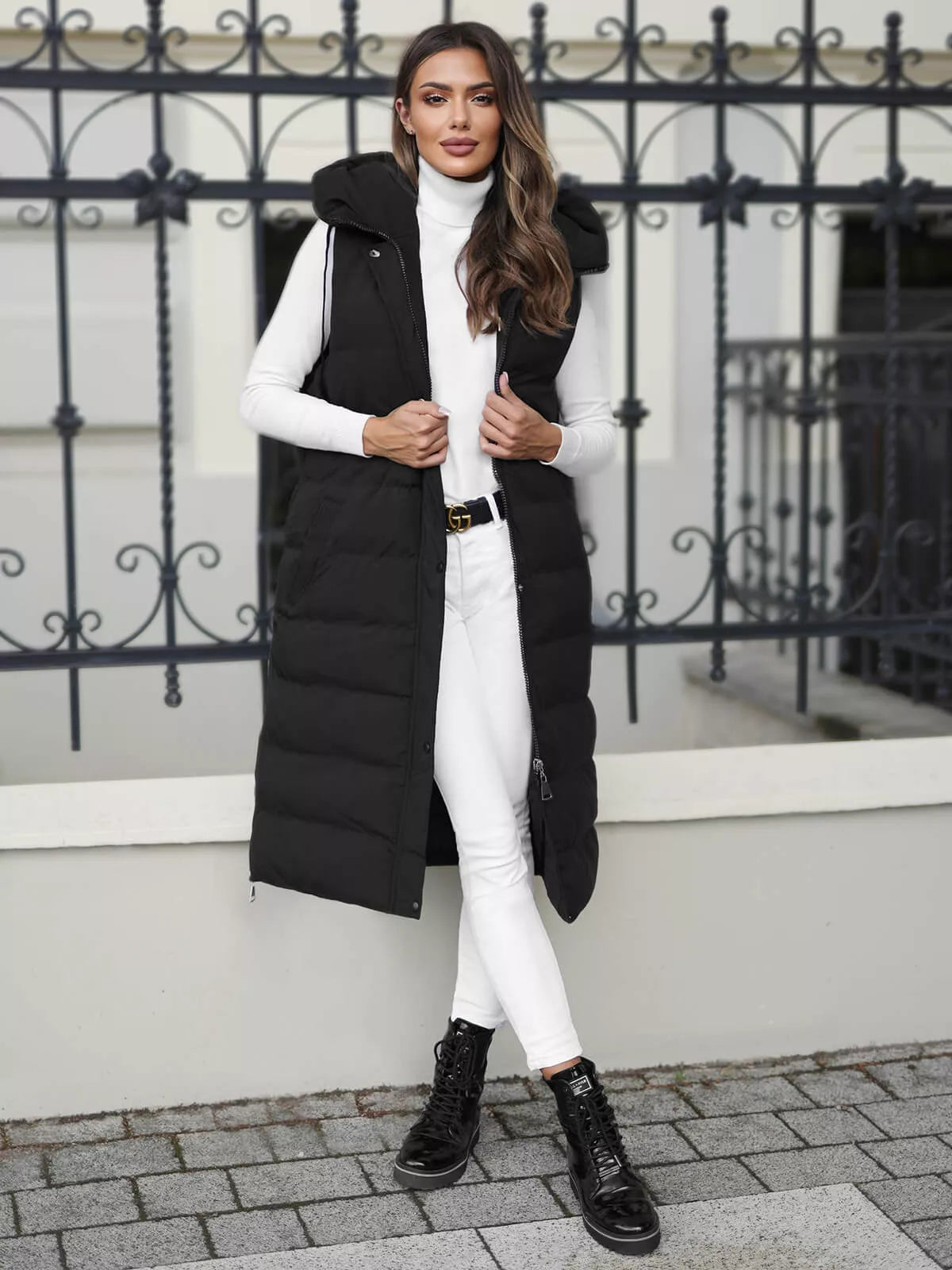 Black long vest Apter