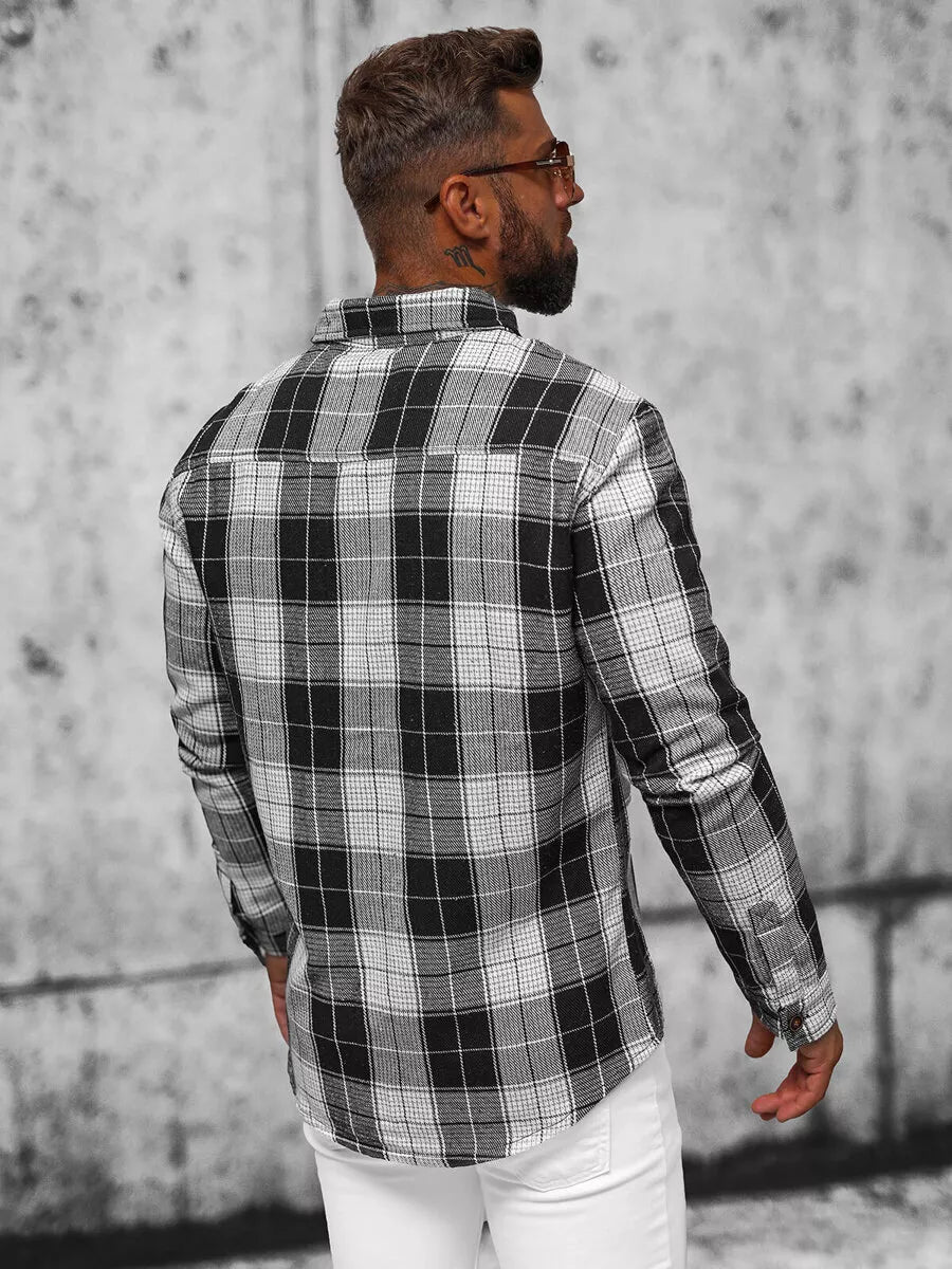 Black flannel shirt Nater