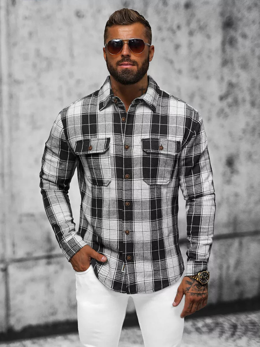 Black flannel shirt Nater