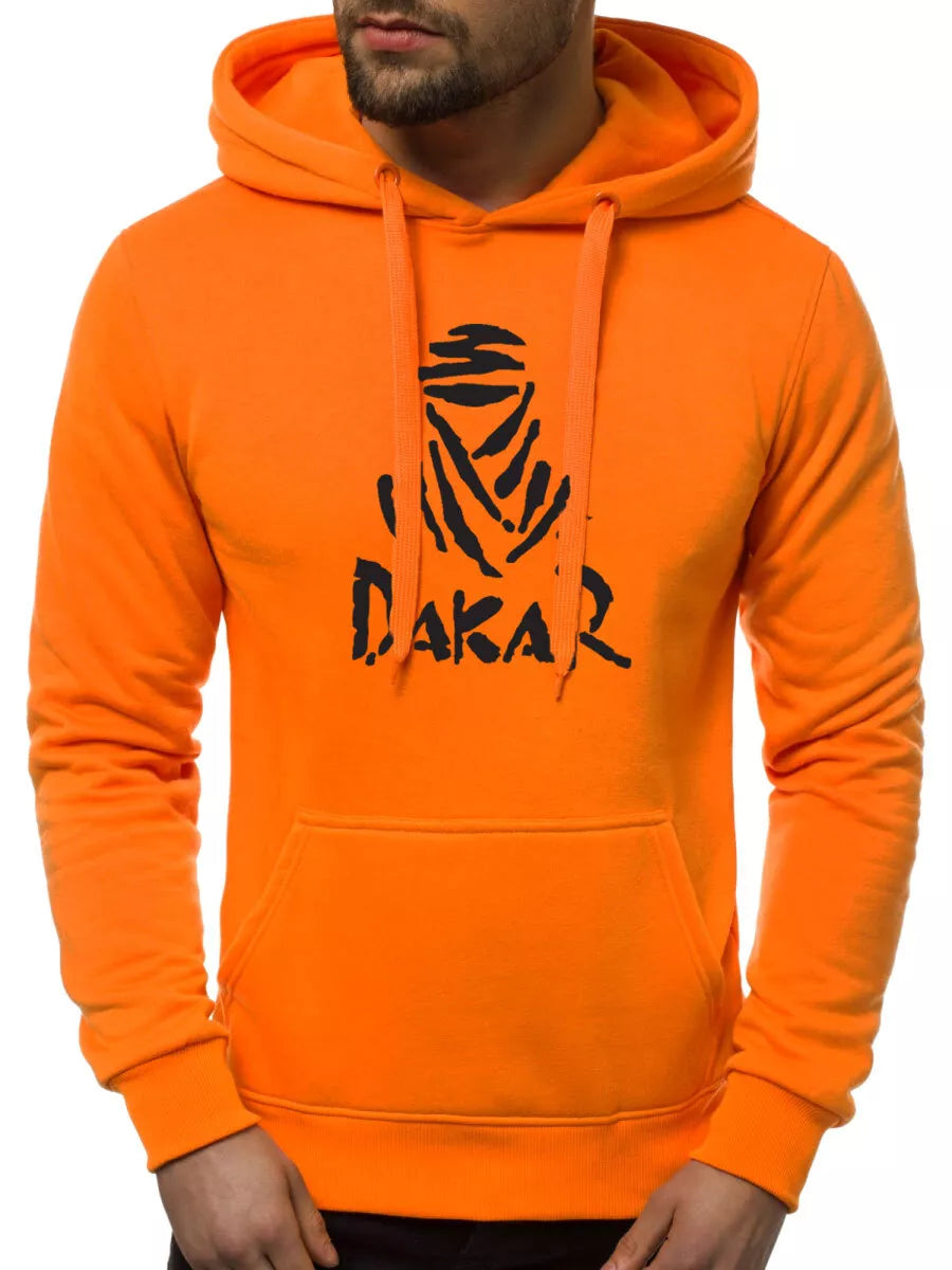 Orange/black men's hoodie Dakar