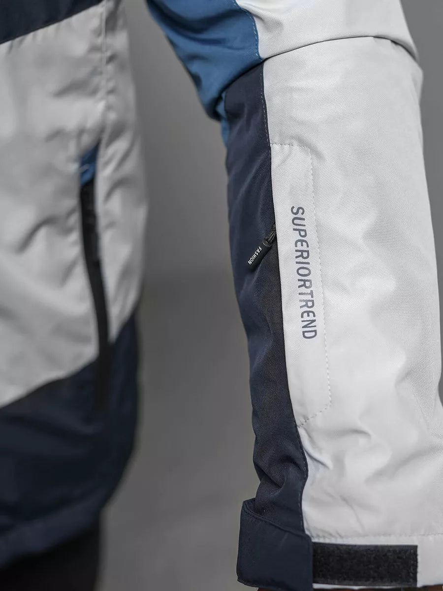 Grey - navy blue jacket Reker