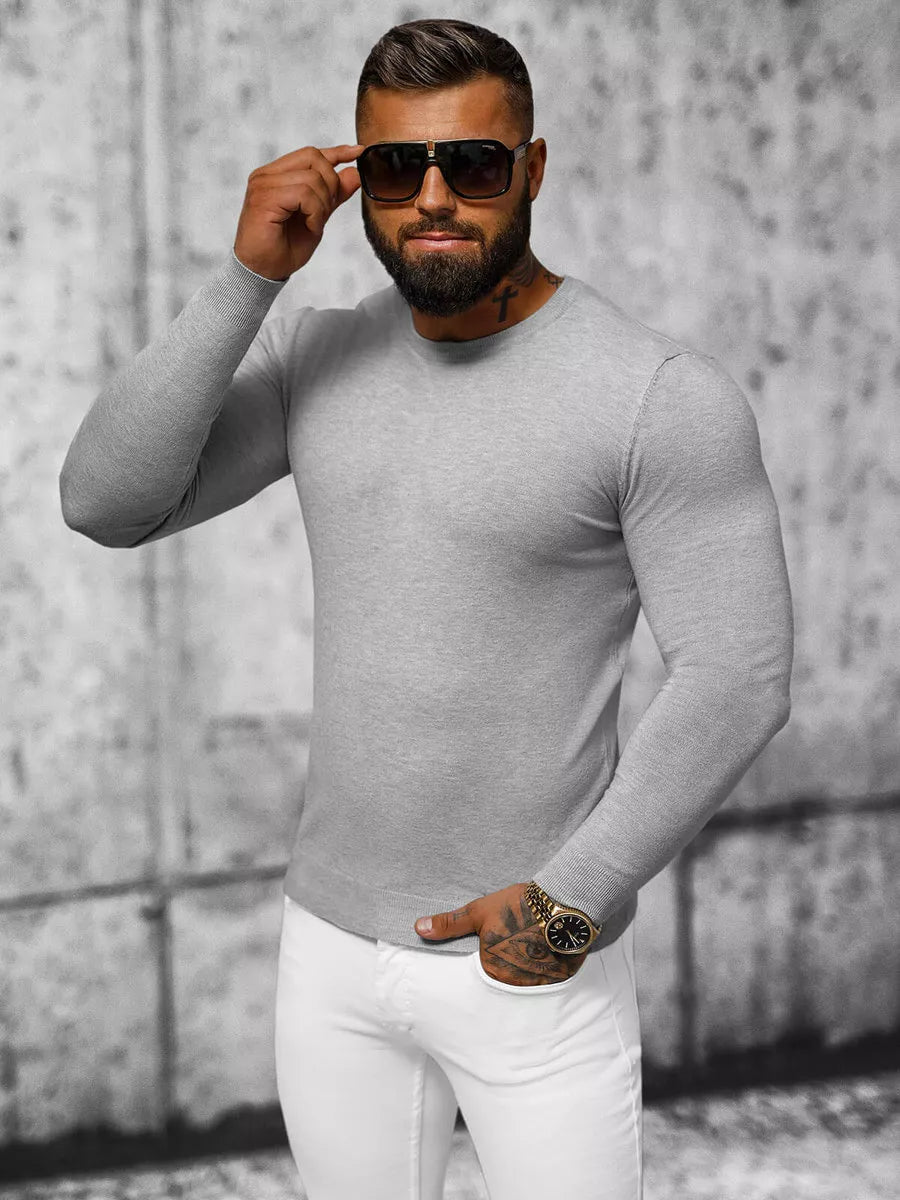 Gray sweater for men Zadal