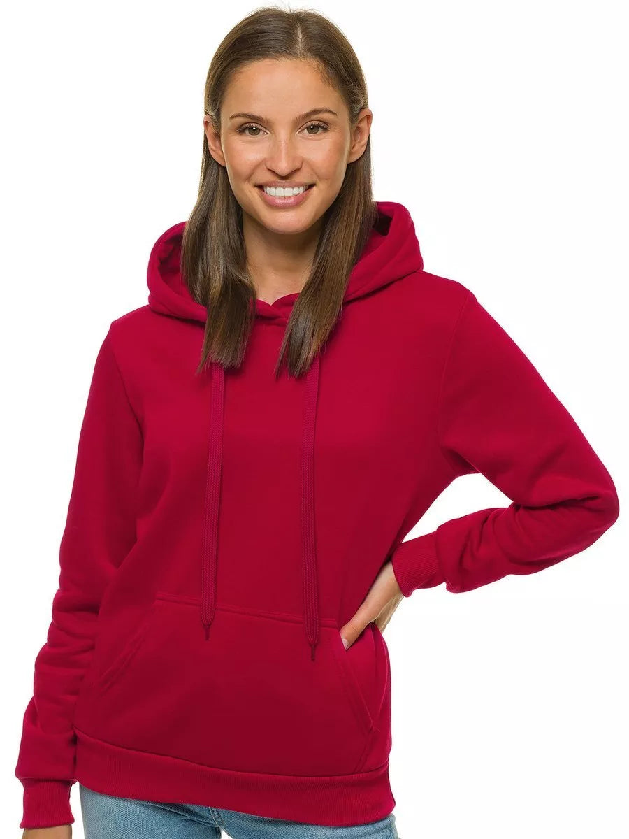 Burgundy women's hoodie Molin